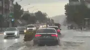 Lüleburgaz'da sağanak sokağa çıkmayı zorlaştırdı