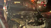 Bolu yolunda otomobil küle döndü