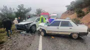 Balıkesir Edremit yolunda kaza bir kişi hastanelik oldu