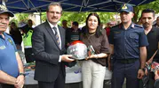 Salihli'de motosikletçilere kasklı güvenlik uyarısı