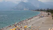 Antalya sahillerinde bayram bereketi başladı