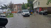 Tekirdağ sağanak yağışla sular altında kaldı