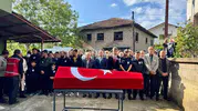 Zonguldak Çaycuma malul gazi Satılmış Ermiş'i uğurladı