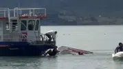 Hazar Gölü’nde deniz bisikleti kazası ucuz atlatıldı