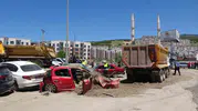 Kahramanmaraş’ta dehşet anları Freni patlayan kamyon 7 aracı biçti