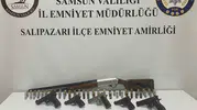 Samsun'da bir evden cephanelik cikti