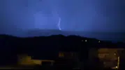 Bartın semalarında geceyi bölen şimşekler