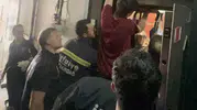 Çorlu'da asansöre sıkışan gencin imdadına itfaiye yetişti