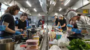 Kastamonulu gençler mutfakta ter döktü