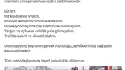 Bayram yolunda direksiyon başındakilere kritik uyarı
