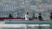 Ayvalık Sarımsaklı Plajı kürek sporcularını ağırlıyor