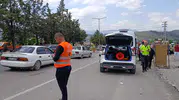 Batı Çevre Yolunda kaza Bir sürücü hastaneye kaldırıldı