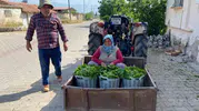 Üzüm hasadı öncesi üreticinin yüzünü yaprak güldürüyor