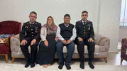 Jandarma ekipleri Gaziantep’te şehit aileleri ve gazilerle bayramlaştı
