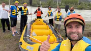 Çoruh Nehri bayramda adrenalin tutkunlarını ağırladı