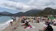 Fethiye sahillerinde bayram bereketi yaşanıyor