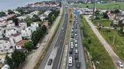 İstanbul çıkışında trafik çilesi yeniden başladı