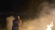 Hatay Kırıkhan’da bahçe yangını korkuttu