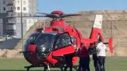 Darende'de kritik vakaya ambulans helikopter müdahalesi