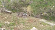 Van'da uçuruma yuvarlanan araçtan atlayarak canlarını kurtardılar
