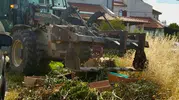 Ayvalık sokaklarında çöp kirliliğine karşı zabıta devriyesi