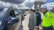 Aşkale yolunda bayram mesaisi başladı