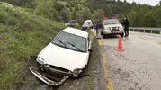 Kastamonu yolunda kaza Aile şarampole uçtu