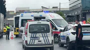 Avcılar'da kural ihlali yapan otobüse çarpan kurye hastanelik oldu