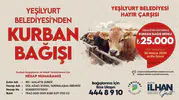 Yeşilyurt Belediyesi kurban bağışlarıyla ihtiyaç sahiplerine el uzatıyor