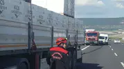 TAG Otoyolu'nda yardıma gidenlere tır çarptı 1 ölü