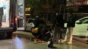 Burdur'da yağmurlu havada motosiklet kazası