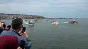 Samsun kıyılarında 19 Mayıs coşkusu denizden selamlandı