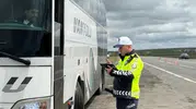 Kars yollarında bayram dönüşü denetimi