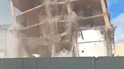 Edirne’de 5 katlı bina tek hamlede yerle bir oldu