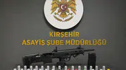 Kırşehir polisinden ruhsatsız silah operasyonu