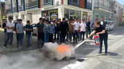 Yenipazar Mesleki Eğitim Merkezi'nde yangın tatbikatı yapıldı