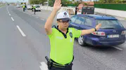 Aksaray yollarında bayram dönüşü mesaisi