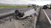 Nevşehir yolunda kaza 4 kişi hastaneye kaldırıldı