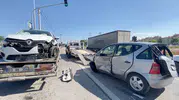 Afyonkarahisar yolunda ambulansa yol verme çabası zincirleme kazaya dönüştü