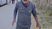 Çermik mesire alanındaki çöp kirliliğine tek başına müdahale etti