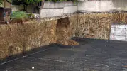Sancaktepe’deki şantiyede sağanak yağış toprağı kaydırdı