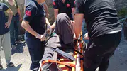 Zonguldak Alaplı yolunda tarım aracı devrildi