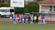 Kayseri'de amatör maç oyuncuların hakeme saldırmasıyla yarıda kaldı