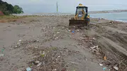 Melenağzı sahilinde hummalı temizlik mesaisi başladı