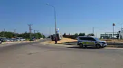 Gaziantep’te devrilen tır trafiği kilitledi