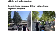 Elazığ polisi YKS adaylarını sınav salonlarına yetiştirmek için seferber oldu