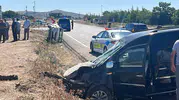 Nevşehir yolunda iki araç çarpıştı 4 yaralı