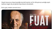 İletişim Başkanı Duran'dan Fuat Sezgin'e vefa mesajı