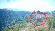 Manisa’da traktör kazası kamerada