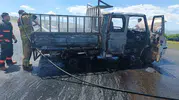 Adıyaman yolunda mazot taşıyan kamyonet küle döndü